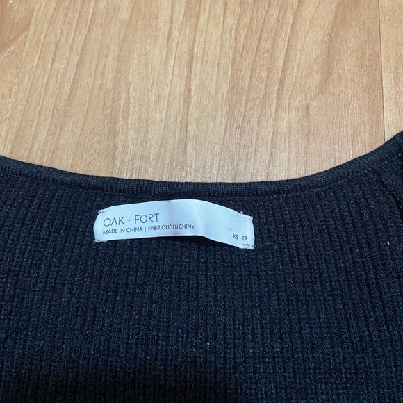 Oak+Fort ribbed knit long sleeve top - Picture 4 of 4